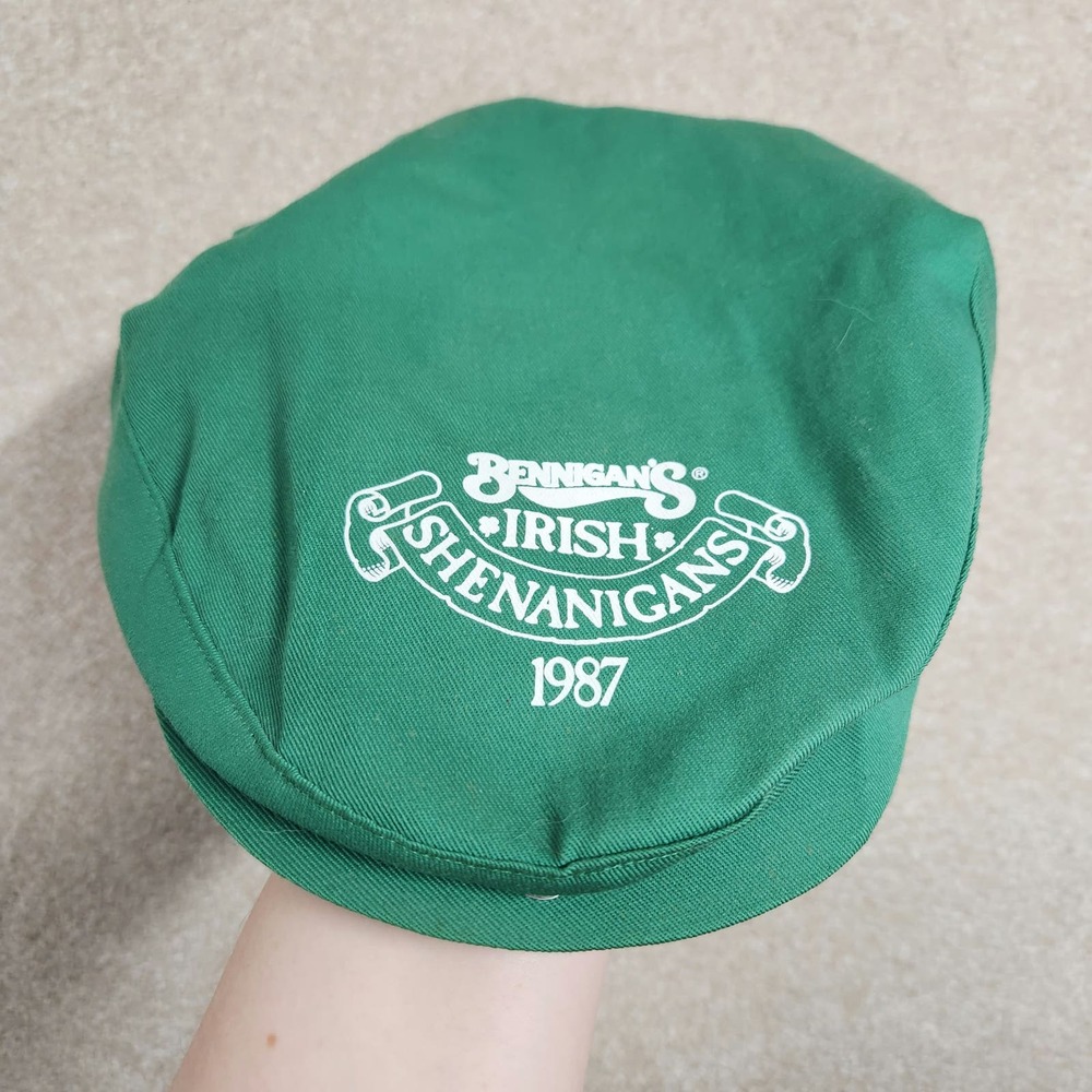 Vintage Atlas Green Bennigan's Irish Shenanigans 1987 Snapback Cap One Size